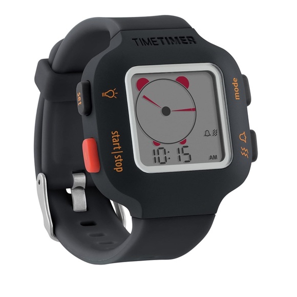 NEW* Time Timer Watch Plus Size Small (Charcoal), Visual Timer, Clock, Alarm. - Picture 3 of 6